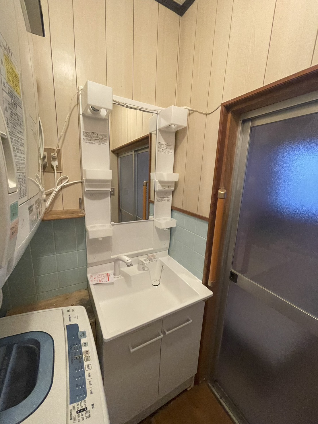 交換後の洗面化粧台